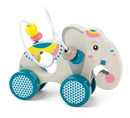 Small Foot - Houten Duwfiguur Olifant met Motoriekspiraal