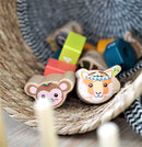 Vorm-passend spel met getallen "Jungle"