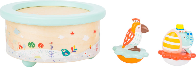 Small Foot - Houten Muziekdoos Papegaai en Olifant