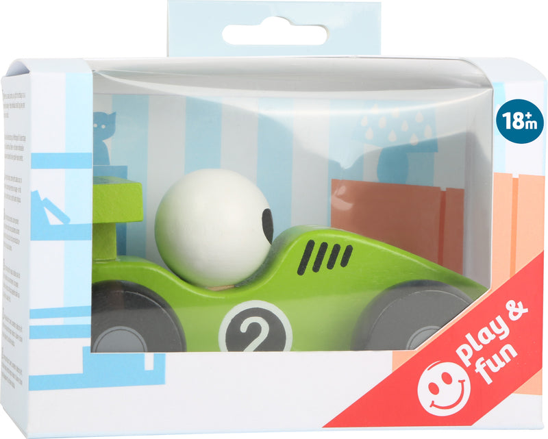 De groene Dasher speelgoedauto