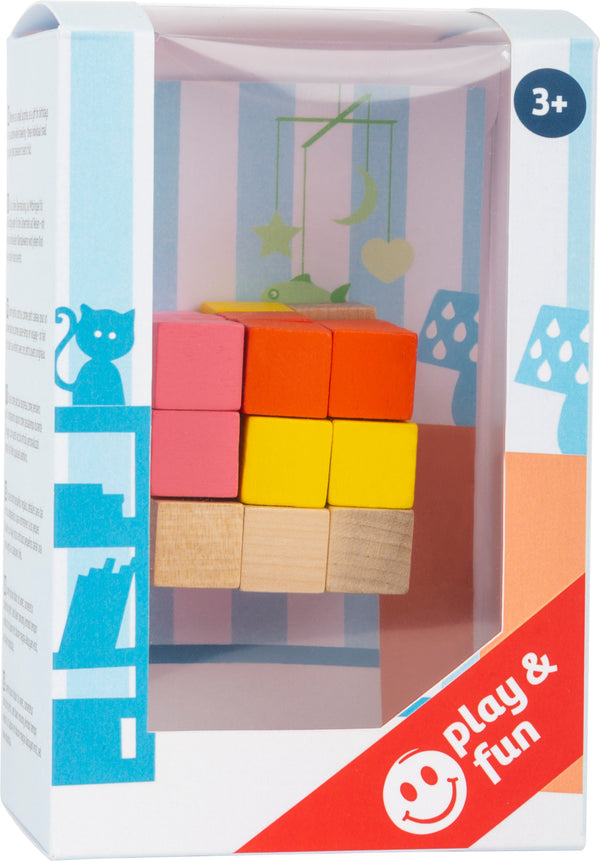 Bouw kubus rood-geel