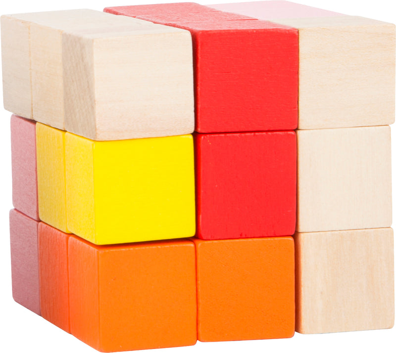 Bouw kubus rood-geel