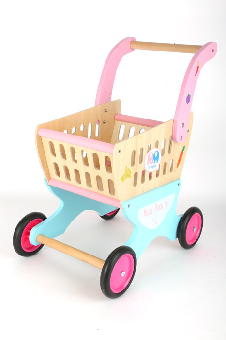 Small Foot - Houten Winkelwagen Supermarkt
