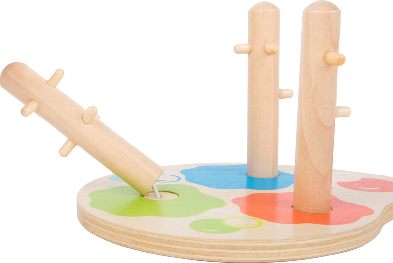 Small Foot - Houten Vormen en Sorterten Motoriek Stapelspeelgoed, 10dlg.