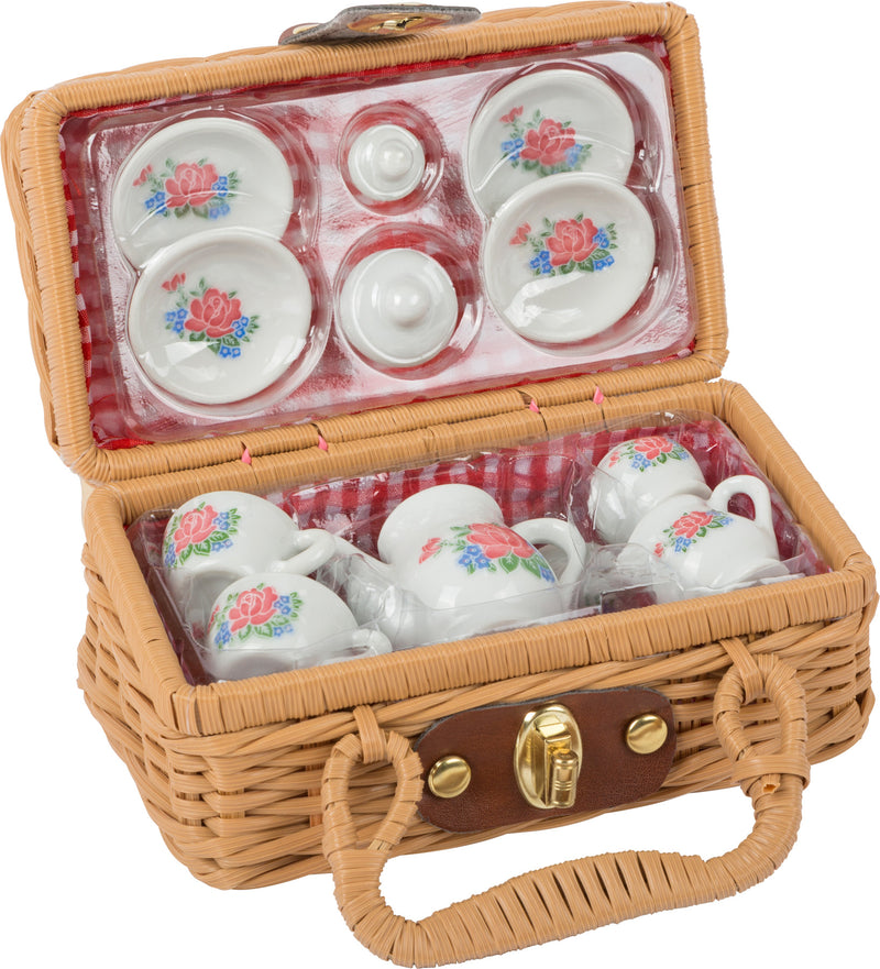 Small Foot - Koffie en Theeservies Porselein in Koffer, 14dlg.