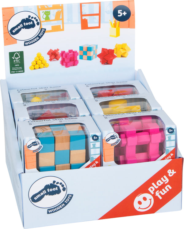 Kleurrijke behendigheidsspellen Display