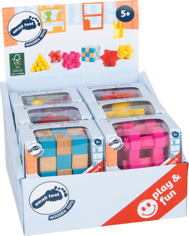Kleurrijke behendigheidsspellen Display