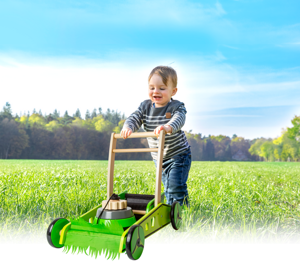 small foot - Loopwagen Grasmaaier - Houten speelgoed vanaf 1 jaar