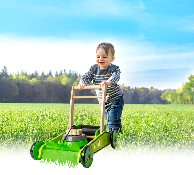 small foot - Loopwagen Grasmaaier - Houten speelgoed vanaf 1 jaar
