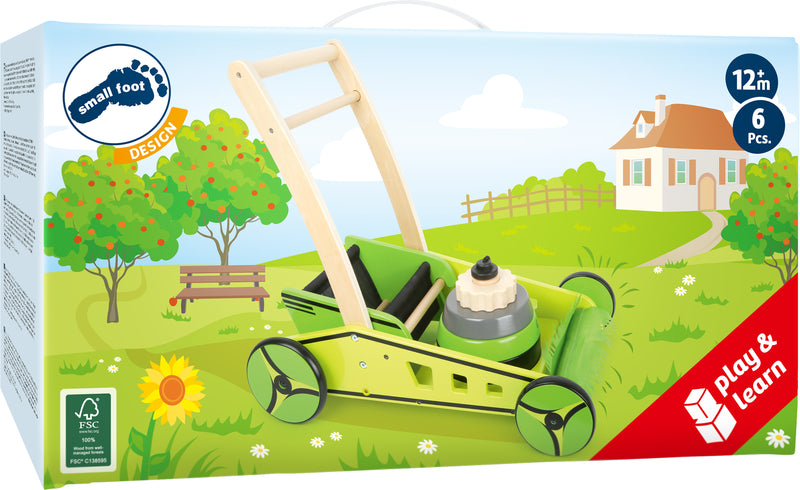 small foot - Loopwagen Grasmaaier - Houten speelgoed vanaf 1 jaar