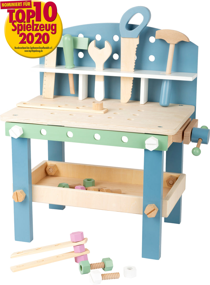 Small Foot - Houten Werkbank Compact Nordic, 22dlg.