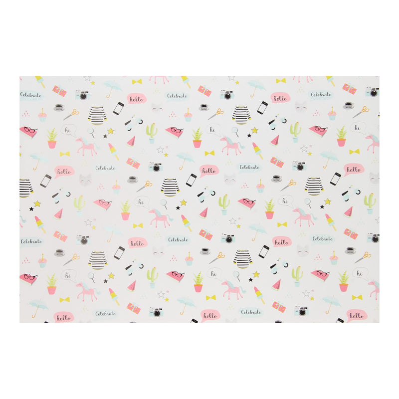 Inpakpapier Cute Gifts, 3 mtr.