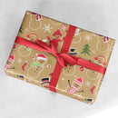 Inpakpapier Sneeuwpoppen, 3mtr.