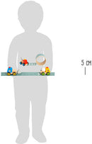 Houten vrachtwagen met zelfklevend weglint Display
