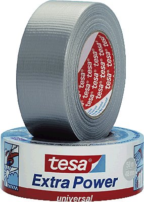 Tesa extra power tape zilver 25m&#42;50mm 56