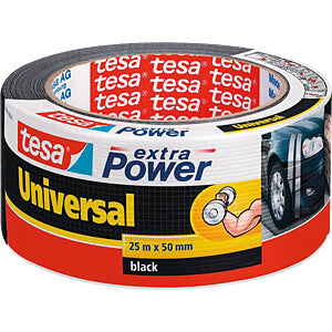 Tesa extra power tape zwart 25m&#42;50mm 56