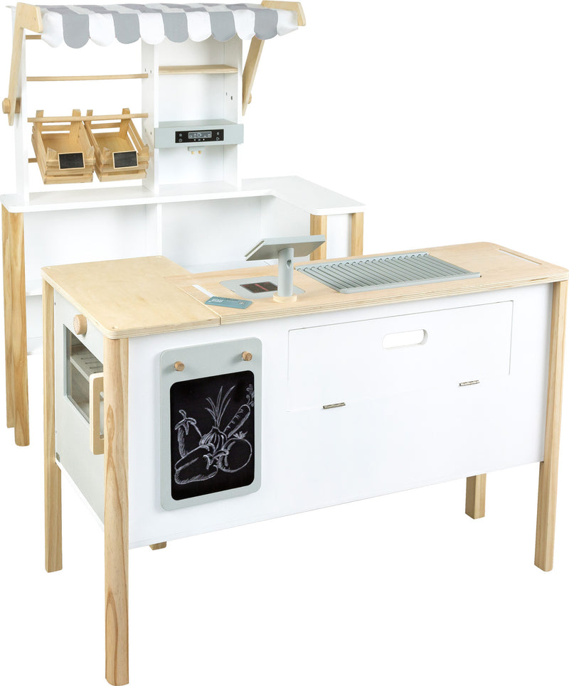 Small Foot - Houten Winkel Wit met Kassa en Loopband