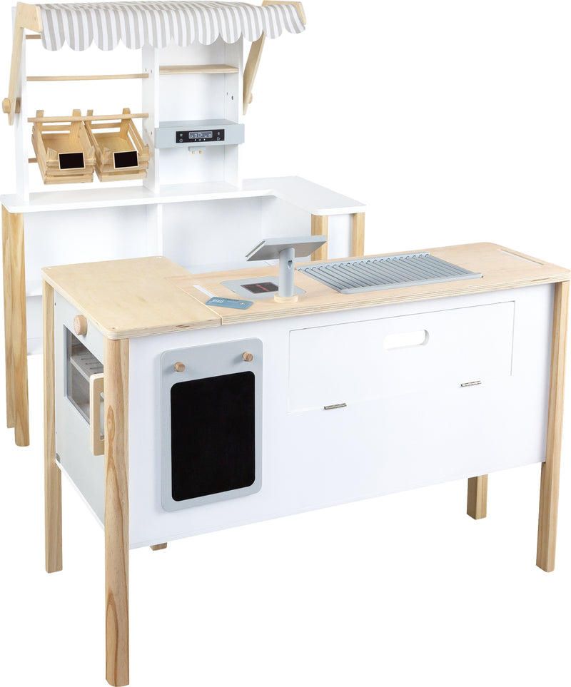 Small Foot - Houten Winkel Wit met Kassa en Loopband