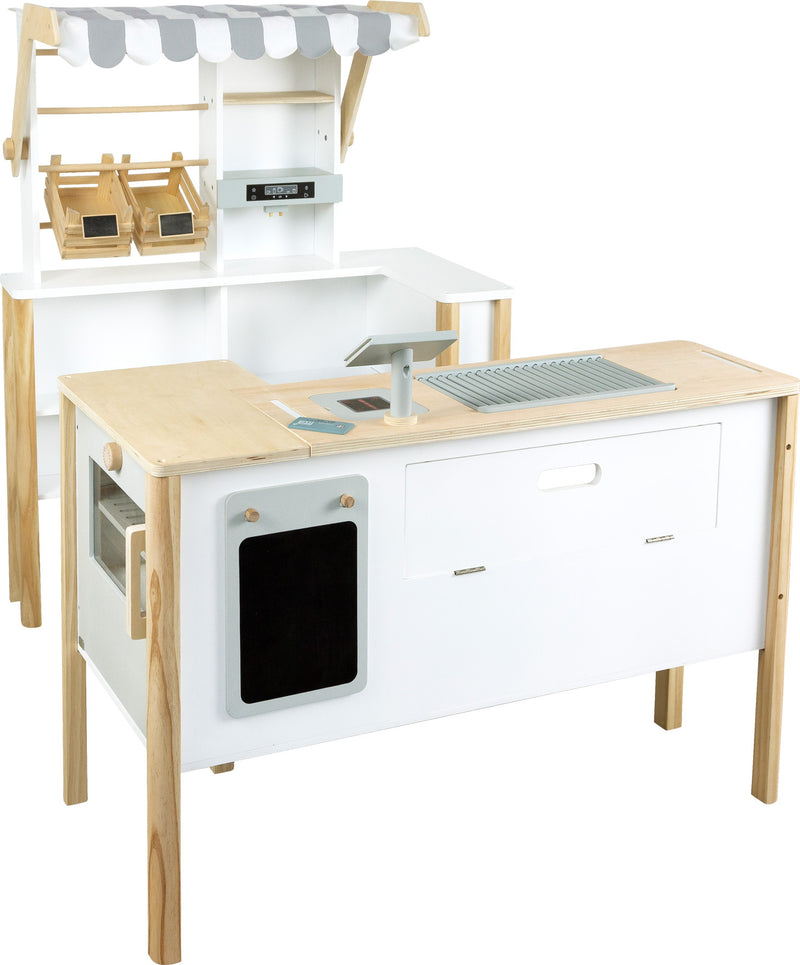 Small Foot - Houten Winkel Wit met Kassa en Loopband