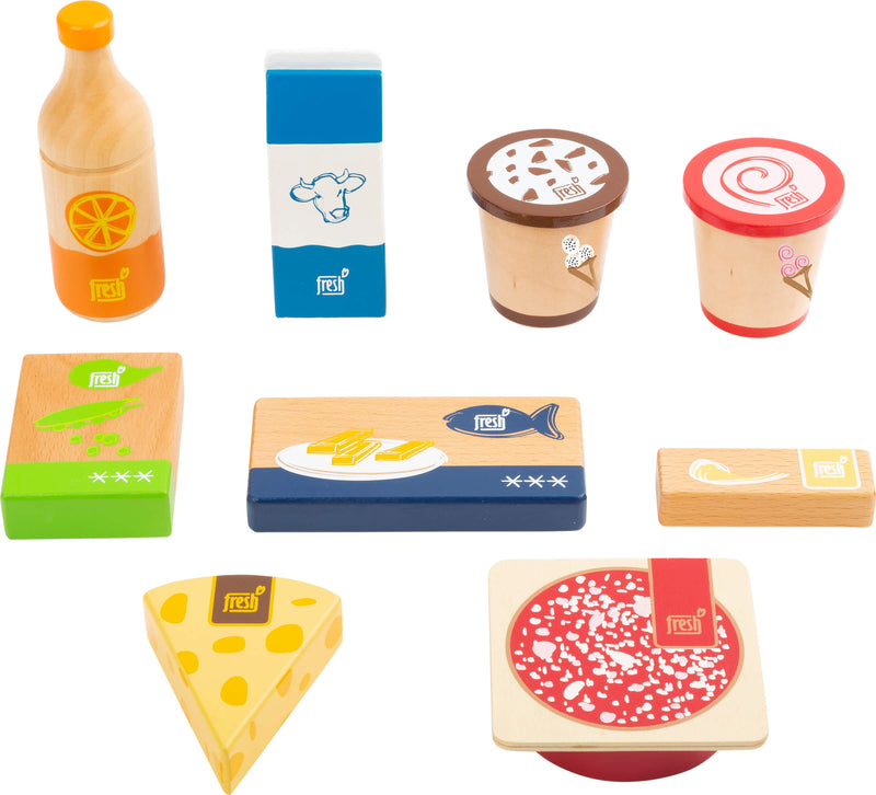 Small Foot - Houten Speeleten Koude en Bevroren Producten, 9dlg.