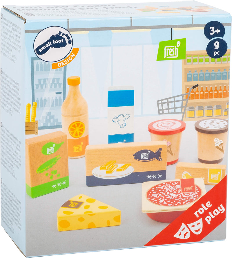 Small Foot - Houten Speeleten Koude en Bevroren Producten, 9dlg.
