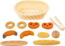 Small Foot - Kunststof Broodmand met Speeleten Brood, 12dlg.
