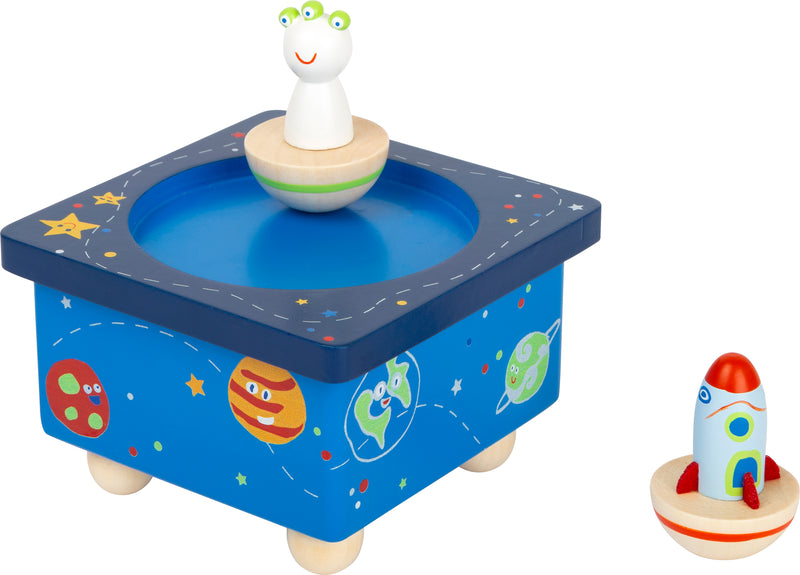 Small Foot - Houten Muziekdoos Ruimtevaart