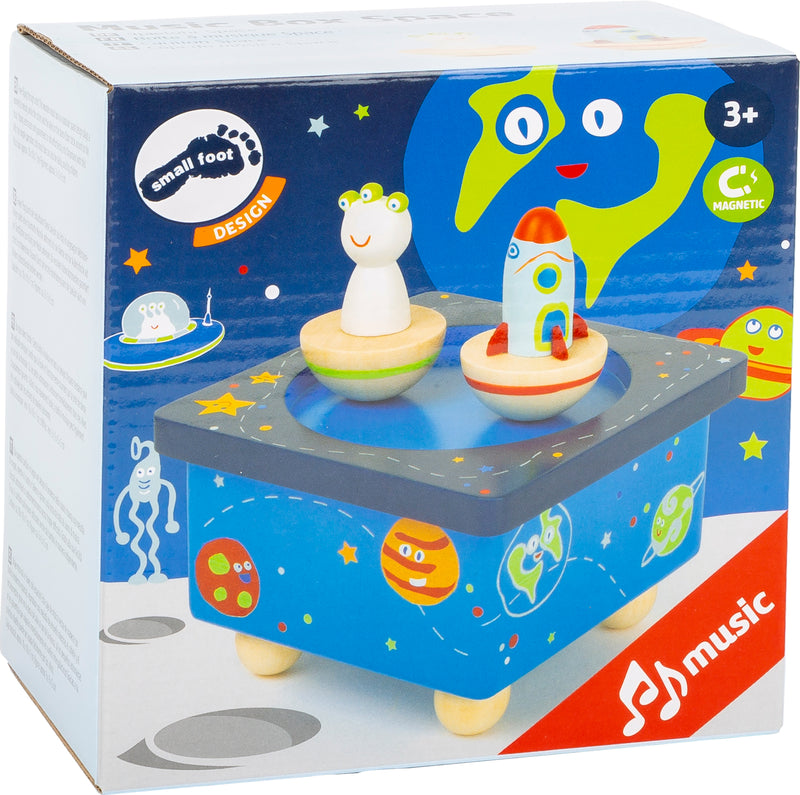 Small Foot - Houten Muziekdoos Ruimtevaart