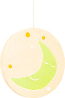 mobiel Space hout junior 49 cm blauw/blank