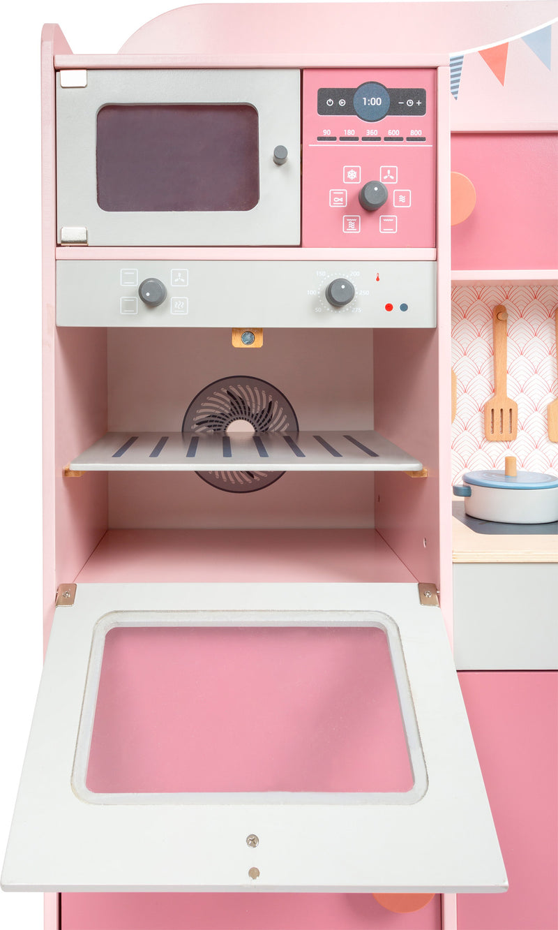 Small Foot - Houten Speelkeuken Gourmet Roze, 12dlg.