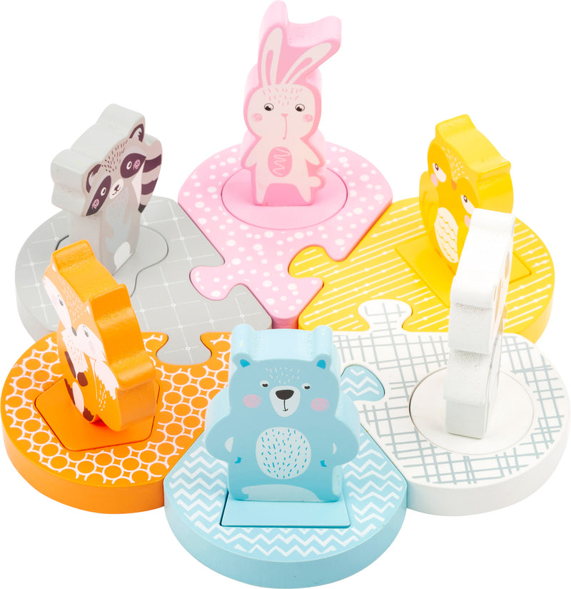 Small Foot  -  Houten Vormenpuzzel Dieren