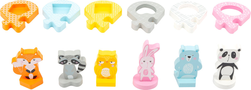 Small Foot  -  Houten Vormenpuzzel Dieren
