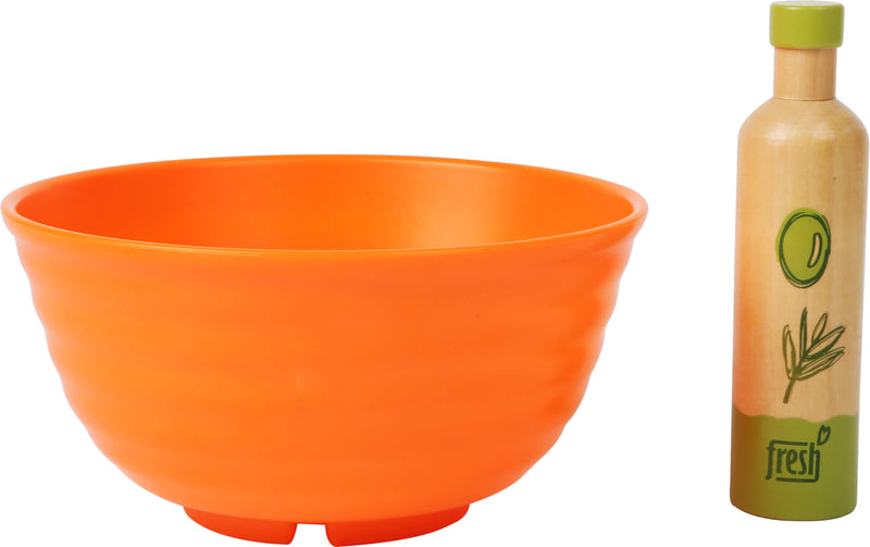 Small Foot - Houten Speeleten Salade Speelset, 15dlg,