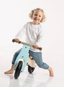 Small Foot - Houten Driewieler en Loopfiets 2in1 Maxi Turquoise