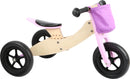 Small Foot  -  Houten Driewieler en Loopfiets 2in1 Maxi Roze