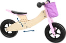 Small Foot  -  Houten Driewieler en Loopfiets 2in1 Maxi Roze
