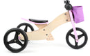 Small Foot - Houten Driewieler en Loopfiets 2in1 Roze