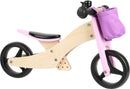 Small Foot - Houten Driewieler en Loopfiets 2in1 Roze