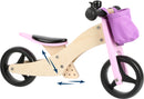 Small Foot - Houten Driewieler en Loopfiets 2in1 Roze