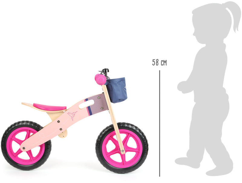 Small Foot - Houten Loopfiets Kolibrie Roze