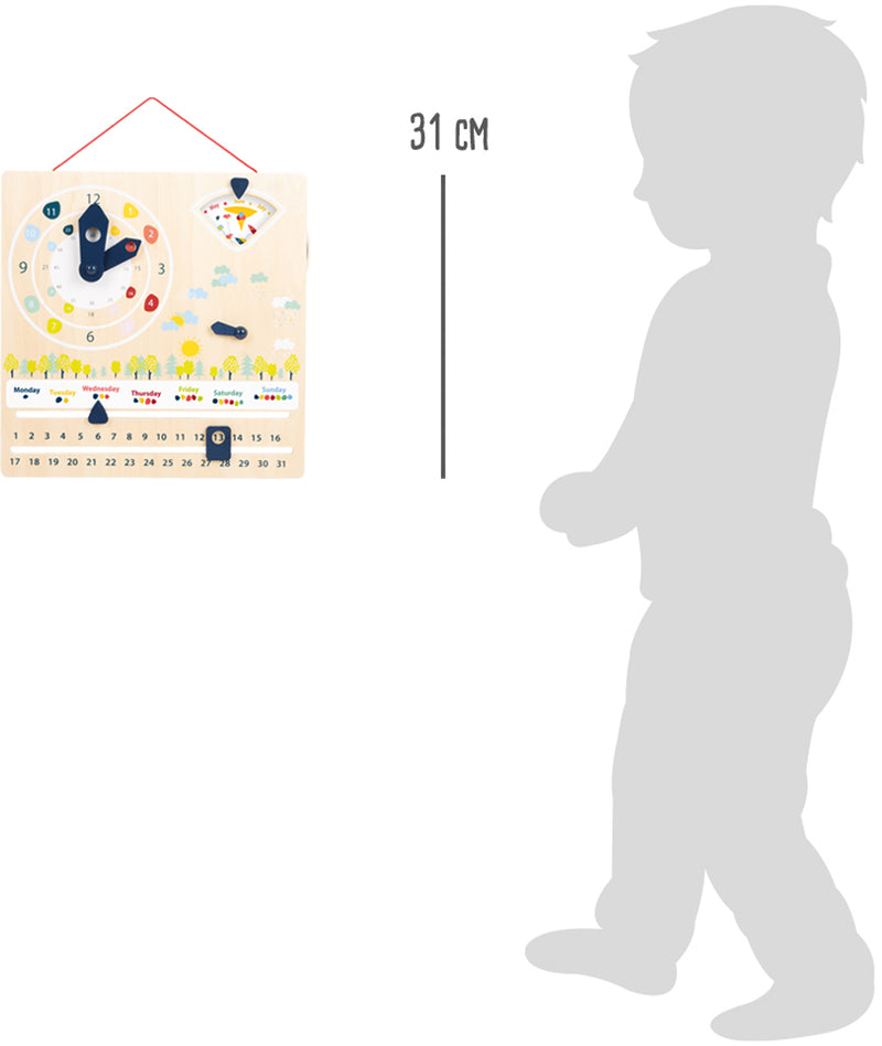 Small Foot - Houten Kalenderklok Seizoenen (Duitstalig)