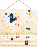 Small Foot - Houten Kalenderklok Seizoenen (Duitstalig)