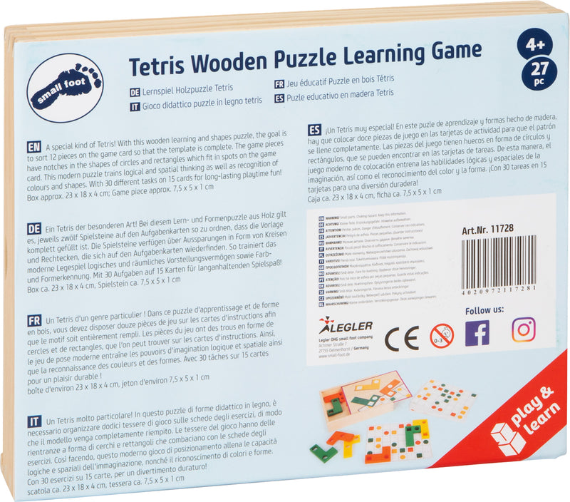 Geometrische Vormen Houten Leerpuzzel