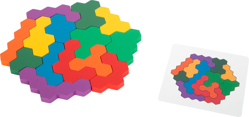 Small Foot  -  Houten Vormenpuzzel Hexagon