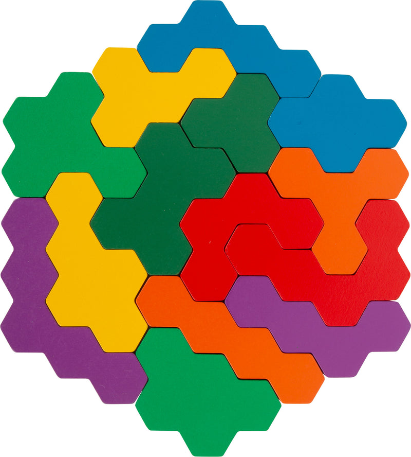 Small Foot  -  Houten Vormenpuzzel Hexagon
