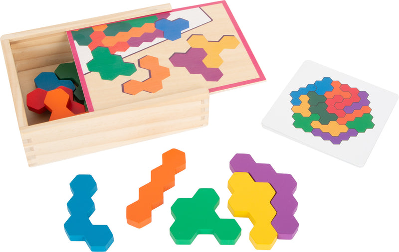 Small Foot  -  Houten Vormenpuzzel Hexagon