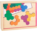 Small Foot  -  Houten Vormenpuzzel Hexagon