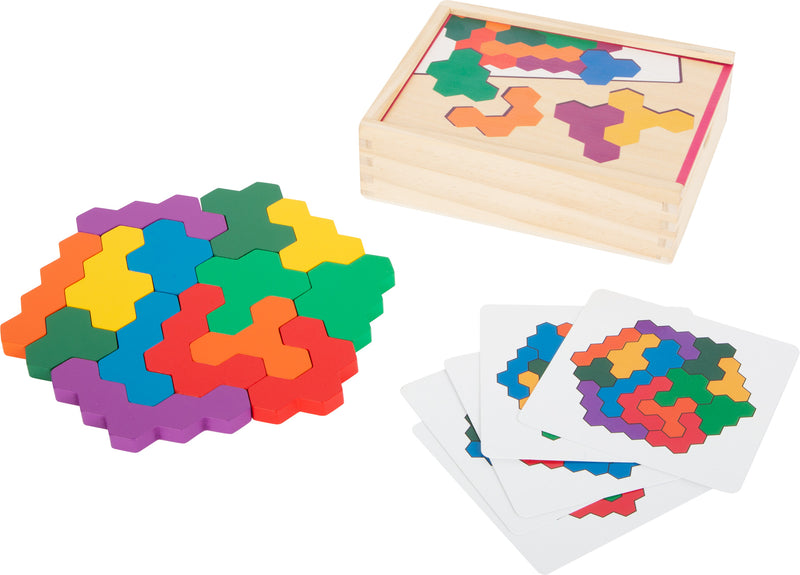 Small Foot  -  Houten Vormenpuzzel Hexagon