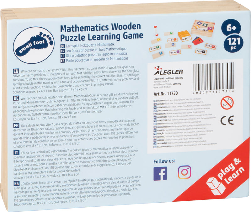 Leerspel Houten puzzel Wiskunde
