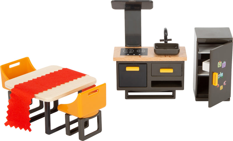 Small Foot - Houten Poppenhuis Meubeltjes Modern Complete Set, 31dlg.